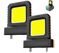 2PCS LED Work Light and Floodlight,High Brightness Cordless Battery LED Lights for Power Tools,Portable Tool for Repairing,Camping, Emergency,Outdoor,Flashlight Spotlight Tool