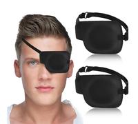 2Pcs Left Eye Patches for Adults,3D Adjustable Eyepatchs for Left Eye,Medical Eyepatch for Lazy Eye