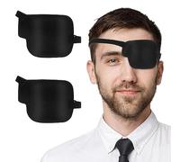 2Pcs Left Eye Patches for Adults,3D Adjustable Eyepatchs for Left Eye,Medical Eyepatch for Lazy Eye Amblyopia Strabismus or After Surgery (2pcs Adjustable Buckle Style)