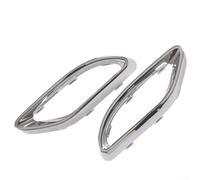 2PCS Left Right Electroplating Exhaust Pipe Trim Frame for C-Class W205 W177 W247 Models - Silver ABS Material