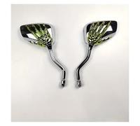 2Pcs (Left & Right) Universal Bicycle Rear Mirror Chrome Motorbike Skeleton Skull Hand Claw Rearview Scooter Mirror,Motorcycle Accessories