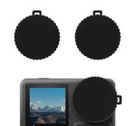2pcs Lens Cap for Dji Osmo Action 4 and Action 3, Black Lens Protector Flexible Lens Cover Protective Accessories Compatible with Dji Osmo Action, Prevent Scratches Dust