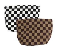 2PCS Leopard Print Makeup Bags, Travel Makeup Bag, Cosmetic Bags for Women, Leopard Make Up Bag, Multifunctional Cosmeticbags Large Capacity with Metal Zipper for Women & Girls (B)