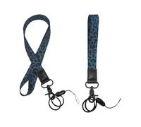 2Pcs Leopard Print Mobile Phone Chain, Daily Anti-Lost Mobile Phone Lanyard, Convenient And Portable Lanyard, Suitable For Daily Travel, Commuter Wearing Scenarios.