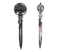 2pcs Letter Opener and Box Opener Kit - Stylish Retro Envelope Letter Openers with Practical Portable Envelope Slitter Design, Multi-Purpose Letter Openers for Daily Mail and Package Opening