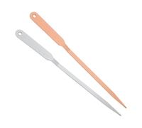 2pcs Letter Opener Envelope Slitter, Stainless Steel Mail Blade Tool Package Wrapping Paper Cutter Knife for Office Home or School Cutting (Silver + Rose Gold)
