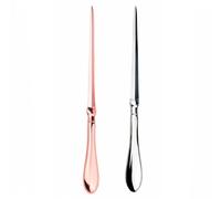 2PCS Letter Opener, Split File Envelopes Stationery Handle Portable Envelope Opener, File Document Unpack Box Packages Cutter for Office Home and Office Mail Supplies (A)