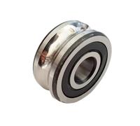 2pcs LFR50/8-6KDD or LFR50/8-6NPP U-groove Track Double Row Ball Guide Roller Bearing 8x24x11mm Bearings Accessories(LFR50/8-6NPP 2RS)