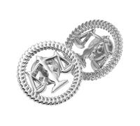 2Pcs Libra Scale Lapel Pin, Silver Alloy Vintage Brooch for Judges