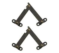 2Pcs Lid Folding Hinge Replacement Lift Up Stay Hinge for Cabinet Wood Box Closet Wardrobe Rotating Iron Hinges