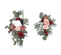 2pcs Lifelike Wedding Arch Artificial Wedding Arch Flowers, Wedding Arch Flowers Flowers Fadeless Exquisite Decor with Convenient Clips for Indoors Outdoors (#4)