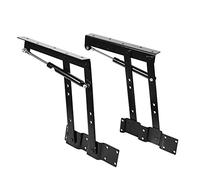 2Pcs Lift Top Bracket, 50kg/100lb Coffee Table Spring Hinge Furniture Hydraulic Hinge Table Top Lift Mechanism, Pneumatic Gas Spring Top Lifting Frame Lift Top Hinges for Table Furniture Accessories