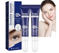 2PCS Lifting Eyelid Defining Cream,Double Eyelid Styling Cream,Waterproof Invisible Double-Fold Ey/elid Cre/am,Long-Lasting Dou/ble Ey/elid Shaping Cre/am,Dou/ble Eye/lid Styling Cr/eam