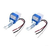 2Pcs Light Control Switch 220V Twilight Sensor Auto On Off Waterproof For Streetlight Garden Pathway Outdoor Lamp Security