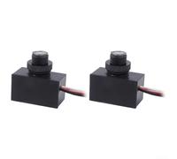 2Pcs Light Control Switch Sensors, 120VAC Light Controller with Adjustable Illumination Thresholds and Fail on Safety Mode, for Various Lighting Applications
