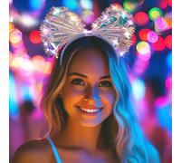 2pcs Light Up Headband Led Bow Headbands Hair Accessories for Women