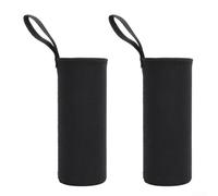 2PCS Lightweight Drinking Bottle Sleeves, Insulated Scuba Fabric for 550ml Containers (750ML black)