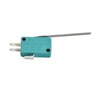 2pcs Limit Switches 16A 250V 125V NO + NC+COM 3 Pin Switch SPDT 28mm 52mm Lever with Roller Arc Touch Switch Green(2pcs KW7-9)
