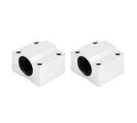 2Pcs Linear Bearing Slide Block SC12UU Closed Aluminum Alloy Sliding Block