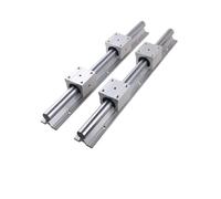 2PCS Linear Guide Rails SBR12 SBR16 SBR20 300-1500mm Bearing Blocks Smooth Motion(SBR12,700mm)