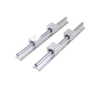2PCS Linear Guide Rails SBR12 SBR16 SBR20 300-1500mm Bearing Blocks Smooth Motion(SBR16,400mm)