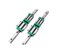 2pcs Linear Guides HGR15 HGR20 HGR25 HGR30, 4pcs Slide Carriage HGH25CA, 350mm, Square Rail System for Precision Motion, Durable Linear Motion Components