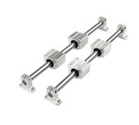 2Pcs Linear Rail Shaft with 4Pcs SCS Linear Bearing Blocks & 4Pcs SK Bearing Support - OD8/10/12mm, Length 300-800mm(8mmx600mm)