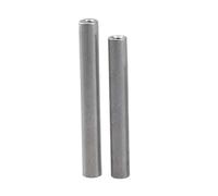 2pcs Linear Shaft OD6/8/10/12/16/20mm Length300-500mm With Two Ends Of Thread Hole Depth Of 6-16mm Chromed Harden Rod(OD12mm(M8x16mm),500mm)