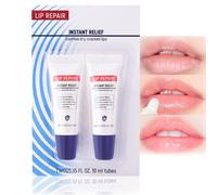 2PCS Lip Balm Set, Hydrating Lip Repair Cream for Dry Chapped Lips, Long-Lasting Moisturising Lip Care, Mini Lip Balm Tube to Soothe, Protect and Lighten Lip Lines Daily