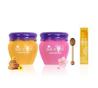 2PCS Lip Mask Overnight, Day and Night Repair Lip Sleeping Masks, Fade Lip Lines Lip Balm, Hydrating &Prevention Dry and Crack Lip Scrubs Exfoliato