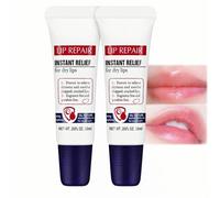 2PCS Lip Repair Balm Ointment, Lip Balm for Dry Cracked Lips, Glossier Lips Balms Set with Protect, Dry Lip-Treatment, Long-Lasting Moisturizer to Soothe & Protect Severely-Dr-y, Chapped, Cracked-Lips