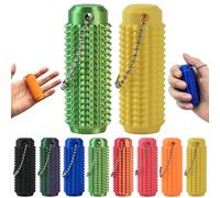 2Pcs Little Ouchies Fidget Spiky Keychain for Adults - 3D Printed Sensory Stress Relief Toy for Anxiety, Focus & Pain Stimulation, Portable ADHD Autism Fidget Toys (Green & Yellow)