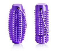 2PCS Little Ouchies Pain Fidget Toys for Adults & Teens - 3D Printed Spiky Sensory Keychain for Stress Relief, Focus & Anxiety - Hard Mini Fidget Tool (Purple) - Novelty Gifts for Office, Travel