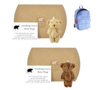 2PCS Little Worry Bear in a Box, Soft Plush Pocket Bear Hug Token, Pocket Hugs for Friends, Miss You & Cheer Up Gifts, Anti-Anxiety Keepsake for Birthday, Valentine’s Day or School