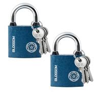 2Pcs Lock and Key Heavy Duty Padlock Locker Padlocks with Keys Outdoor Weatherproof Padlock Shed Padlocks Outdoor Weatherproof for Shed Warehouse Fence Garage Garden Gym Locker