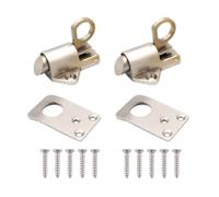 2Pcs Loft Hatch Catch, Push-to-Open Zinc Alloy Spring Latches with Screws, Anti-Rust Door Catch for Cabinets, Windows, Lockers, Toolboxes, and Small Safe Doors