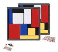 2PCS Logic Puzzle Brain Teaser Game For Kids And Adults, 88 Challenges 4 Difficulty Levels, Problem-Solving Puzzle Game, Challenges Friendly Learning Toys For Kids Adults Home School Office