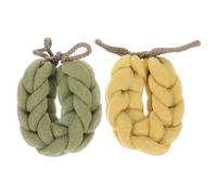 2pcs Long Body Scrubber Bath Loofah for Shower Use, PE Lanyard | Creates Rich Bubbles, Quick-drying Hang Loop, for Adults and Spa Users, Chest and Feet Cleaning