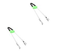 2pcs Long Reach Garbage Pickup Tool with Flexible Jaws for Litter | Metal Build, Ergonomic Non-slip Grip, Light Carry, for Playground and Street Cleanup