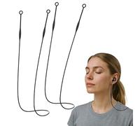 2PCS Loops Earplug Safety Cord Silicone Loop Dream Earplugs Tug-Resistant Safety Cord with Most Earplugs Preventing from Falling