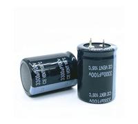 2pcs/lot 100V 3300UF Radial DIP Aluminum Electrolytic Capacitors size 30 * 40 Tolerance 20% Capacitance Meters