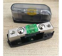 2pcs/Lot 12V 32V Car Audio Amplifier Zinc Alloy Nickel Plated Mini ANL AFS Fuse Holder for Power Cable 4awg 8awg 10awg(With 2pcs 100A fuse)