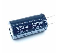 2pcs/lot 330UF 200v aluminum electrolytic capacitor size 18 * 35 200V330UF
