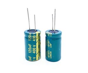 2pcs/lot 400V 120UF high frequency low impedance 400V120UF aluminum electrolytic capacitor size 18 * 30 20% IDGTTLDF