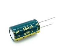 2pcs/lot 450V 150UF size 18 * 30MM high frequency low impedance 450V150UF aluminum electrolytic capacitor 20%