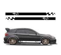 2pcs/lot Car Door Side Stripes Skirt Sticker Decal, For Subaru Impreza WRX STI GDB GVB 2018 2009 2008 2014 2002 2015 Accessories