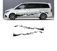 2Pcs/Lot Car Stickers, For Benz Vito V Class W447 Viano W639 Camper Van DIY Graphics Vinyl Decals Tuning Accessories