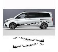 2Pcs/Lot Car Stickers, For Benz Vito V Class W447 Viano W639 Camper Van DIY Graphics Vinyl Decals Tuning Accessories
