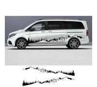 2Pcs/Lot Car Stickers, For F=ord Transit Tourneo Custom Camper Van Sport Stripes Graphics Vinyl Decals Tuning Auto Accessories