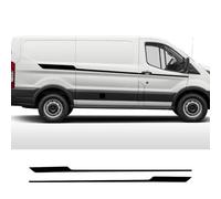 2Pcs/Lot Car Stickers, for Ford Transit Tourneo Custom Camper Van Sport Stripes Graphics Vinyl Decals Tuning Auto Accessories Car Side Skirt Stripe Decals